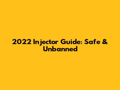 2022 Injector Guide: Safe & Unbanned