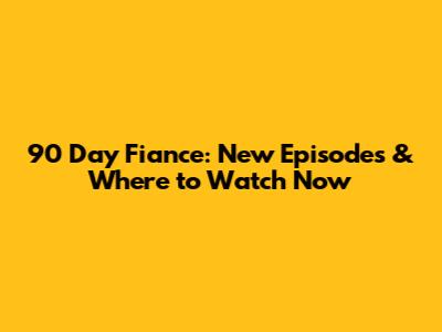 90 Day Fiance: New Episodes & Where to Watch Now