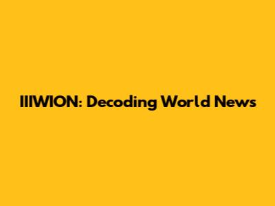 IIIWION: Decoding World News