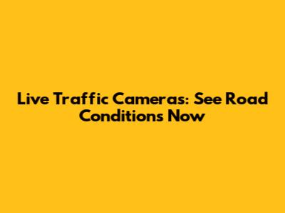Live Traffic Cameras: See Road Conditions Now