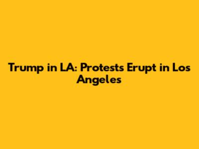Trump in LA: Protests Erupt in Los Angeles