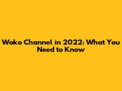 Woko Channel in 2022: What You Need to Know